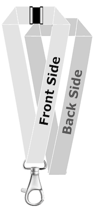 Lanyard printed on both sides